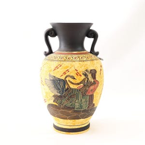 Greek Amphora Vase, Ancient Greek Vase, Greek Ceramic Vase, Fine Art Ceramics, Greek Ceramics, Greek Mythology, Apollo, Hera, Greek Gifts
