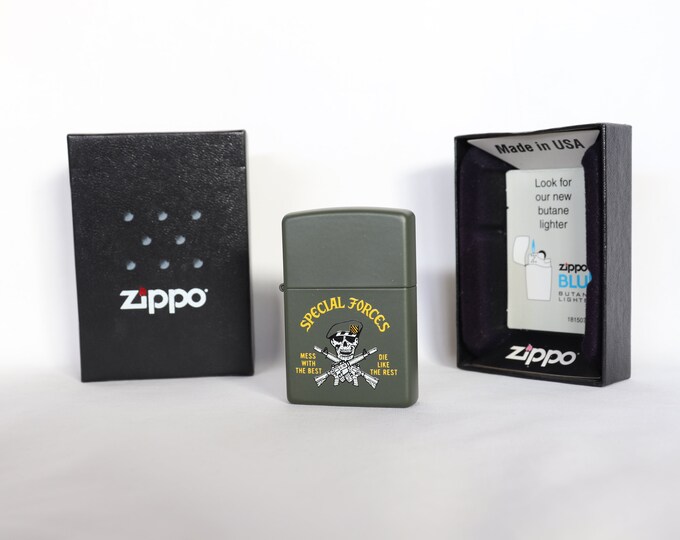 Special Forces Zippo Lighter, Mess With the Best Die Like the Rest