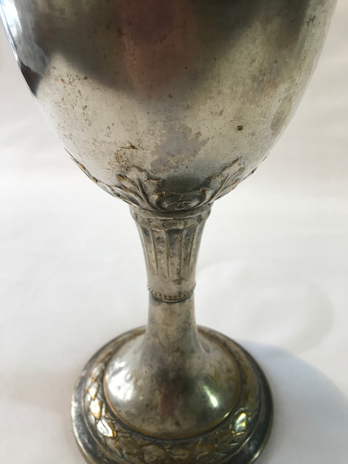 Antique Hand Engraved Bronze Chalice Cup Vintage Bronze Etsy