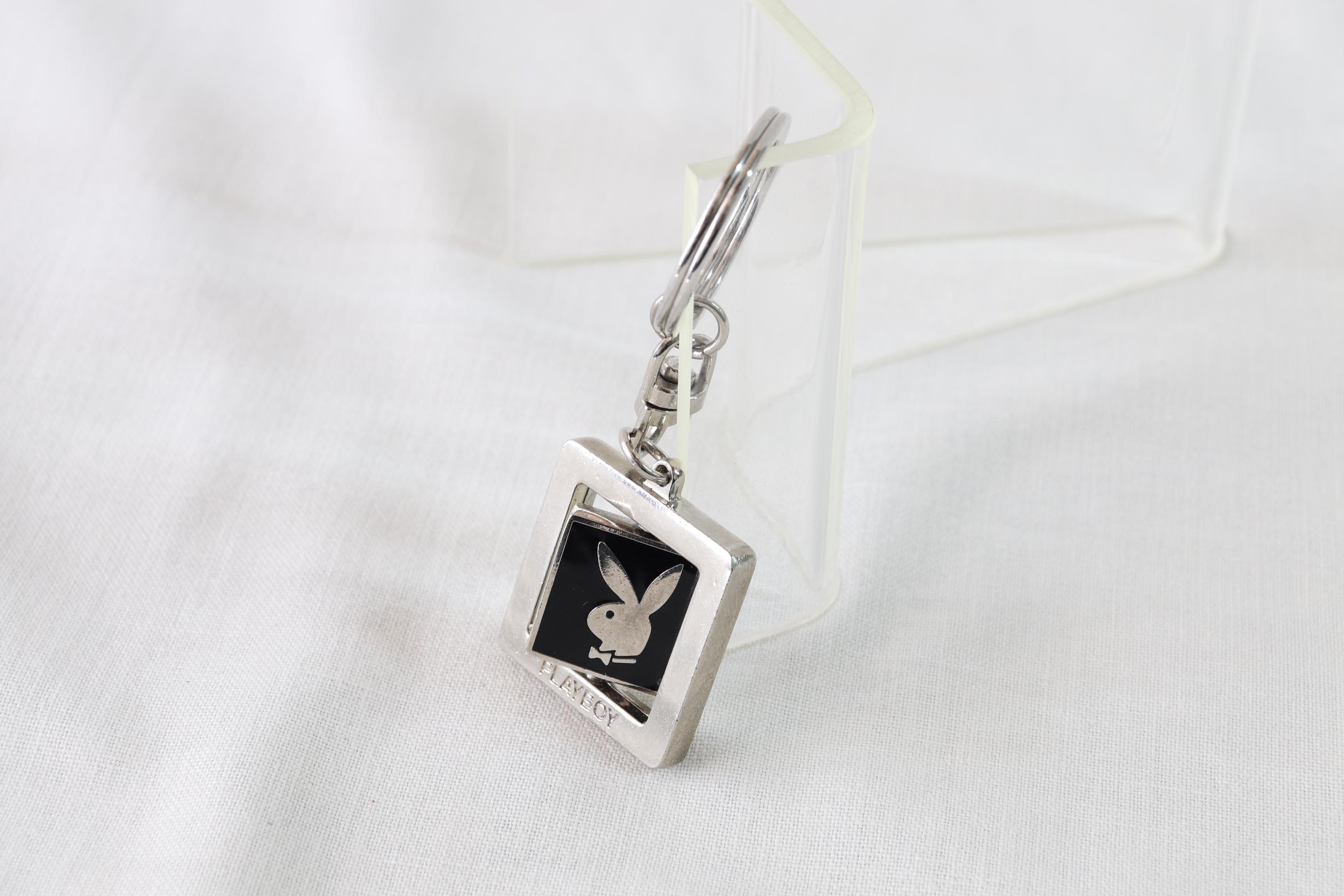 Playboy Keychain, Playboy Key Ring, Playboy Key Holder, Playboy