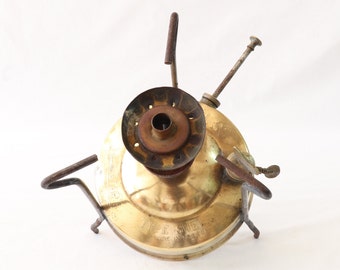 Réchaud à Pétrole Antique Primus No5 De 1921 - Rénové - Laiton Et Acier - SKU71