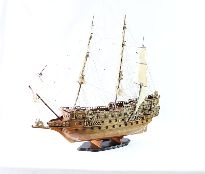 HMS Sovereign of the Seas Ship Model, Wooden Ship Model, Handmade Ship