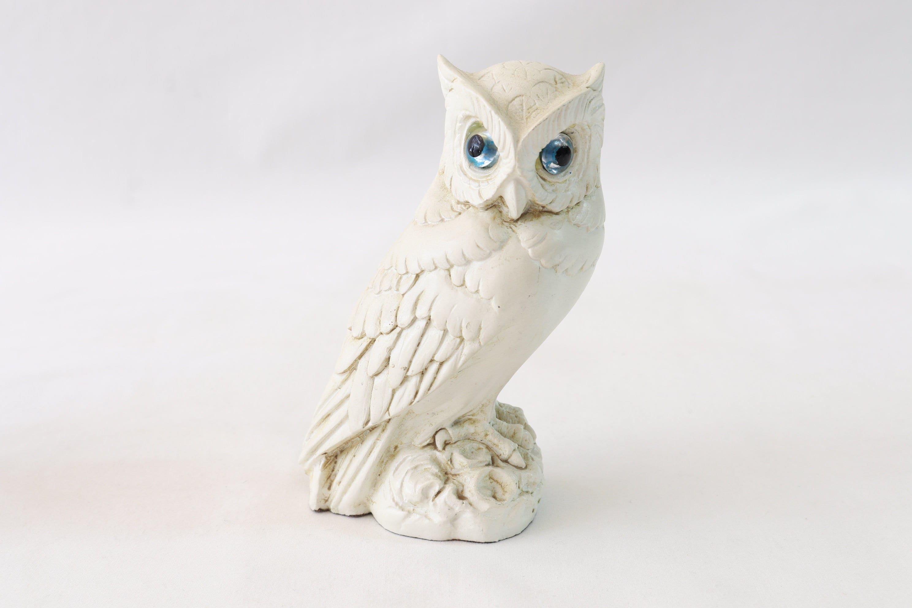 Decorative Owl Figurine, Owl Figure, White Owl, Greek Owl, Athena Owl, Owl Statue, Owl Sculpture, Ow