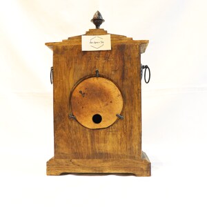 Vintage Table Clock, Wooden Table Clock, Desktop Clock, Fireplace Clock, Unique Clock, Farmhouse Decor, Unique Home Decor, Clock Decor, Gift image 4