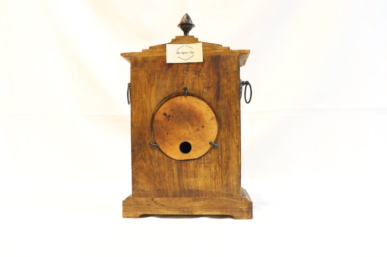 Vintage Table Clock, Wooden Table Clock, Desktop Clock, Fireplace Clock, Unique Clock, Farmhouse Decor, Unique Home Decor, Clock Decor, Gift image 4