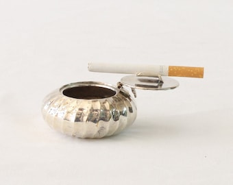 Cinzeiro de bolso vintage, mini cinzeiro, cinzeiro de bolsa, cinzeiro à prova de vento, cinzeiro com tampa, presentes para fumantes, acessórios para fumantes, presente para ela