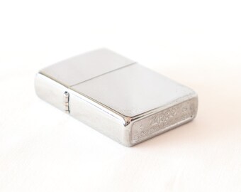 High Polish Chrome Zippo Lighter, Collectible Zippo Lighter 
