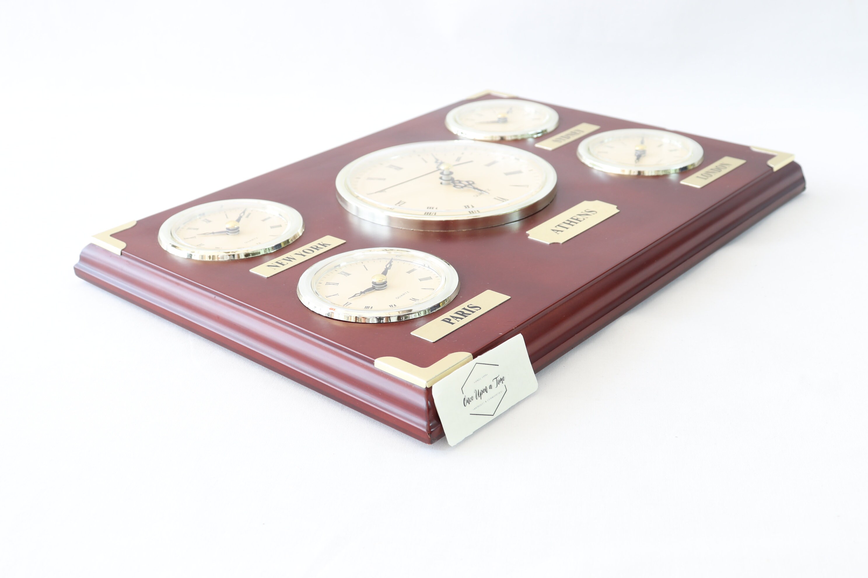 Vintage Time Zone Wall Clock Multi Time Zone Clock World Etsy