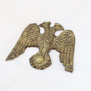 Double Headed Eagle, Brass Paperweight, Brass Eagle, Desk Decor, Desk Accessories, Desk Gifts, Gold Paperweight, Gentlemen Gift, Unique Gift