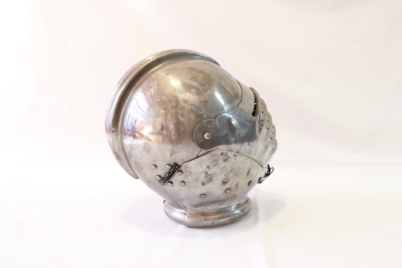 Metal Helmet Medieval Knight Helmet Gift for Him Crusader Helmet Bascinet Helmet Medieval Decor Templar Helmet Medieval Armor Helmet