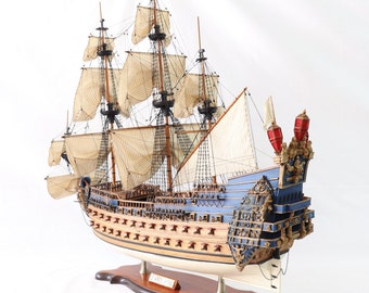 Soleil Royal Ship Model, Wooden Ship Model, Handmade Ship Model