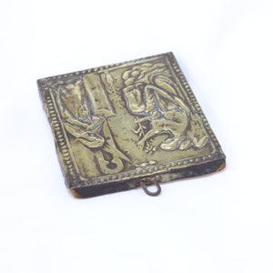 Antique Virgin Mary Icon, Byzantine Icon, Religious Icon, Religious Gifts, Christian Gifts, Orthodox, Catholic, Vintage Icon, Religious Art image 5