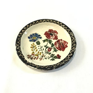 Piatto antico in porcellana fatto a mano, piatto decorativo, porcellana rumena, piatto dipinto a mano, piatto da collezione, piatto decorativo da appendere