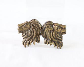Lion Belt Buckle, Vintage Belt Buckle, Brass Lion, Brass Belt Buckle, Belt Accessories, Clothing Accessories, Gift for Her, Gift for Him