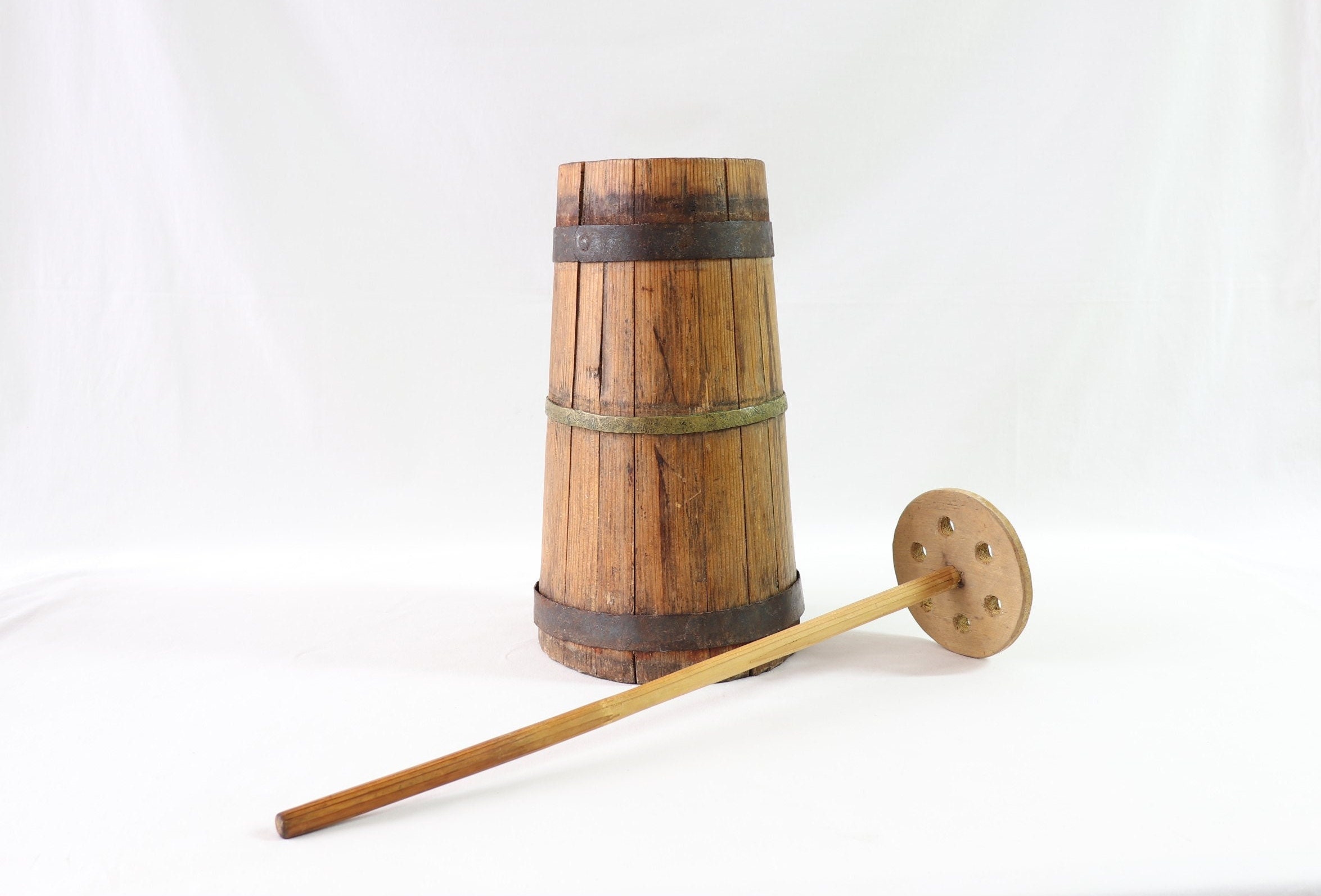 Antique Wooden Butter Churn – Groves Farm