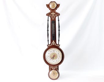 フィッシャー シェラトン ウェザーステーション 温度計 気圧計 湿度計