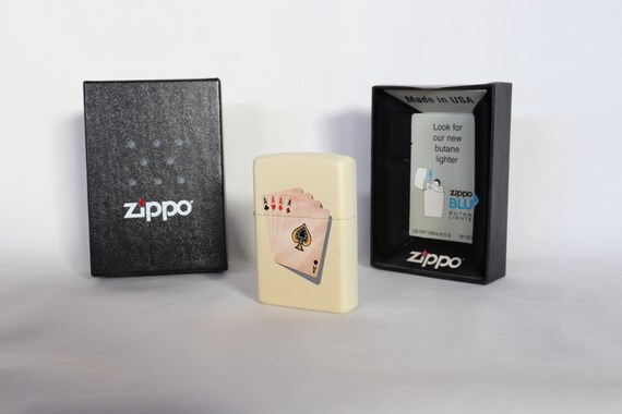 トランプ WPT Zippo LIGHTER PLAYING CARDS set Four of a Kind Aces Zippo Lighter, Barrett Smythe Zippo, Poker