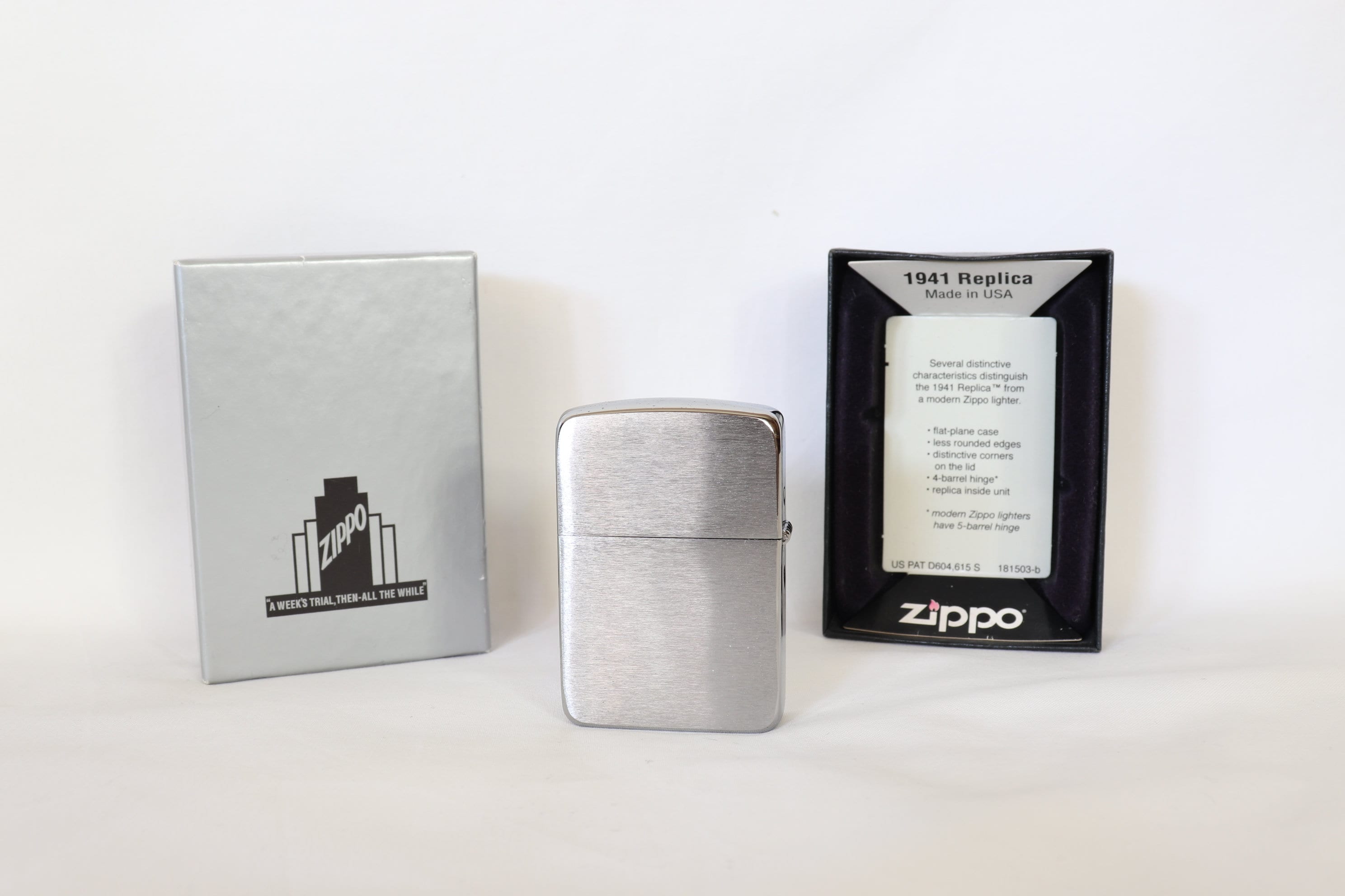 角兵衛.zippo.JBL.1941REPLICA.希少品。2004年製. Zippo 1941 Replica Antique Silver Nickel Lighter Brass from