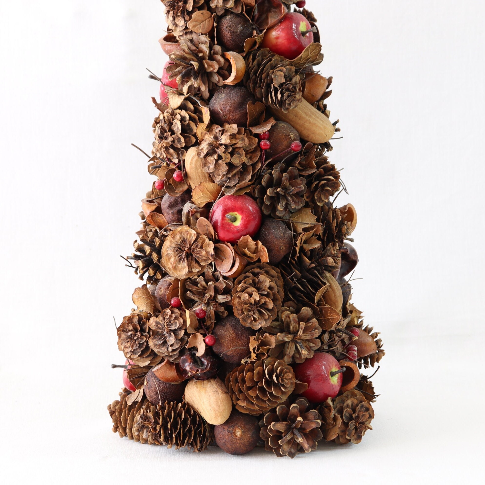 Decorative Handmade Tree Decorative Cone Tree, Small Handmade Tree, Tree Ornament, Dried Fruits ...