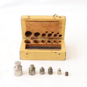 Calibration Weight Set, Antique Calibration Weights, Precision Weights, Scale Weights, Small Weights, Brass Weights, Metric Weights, Gifts