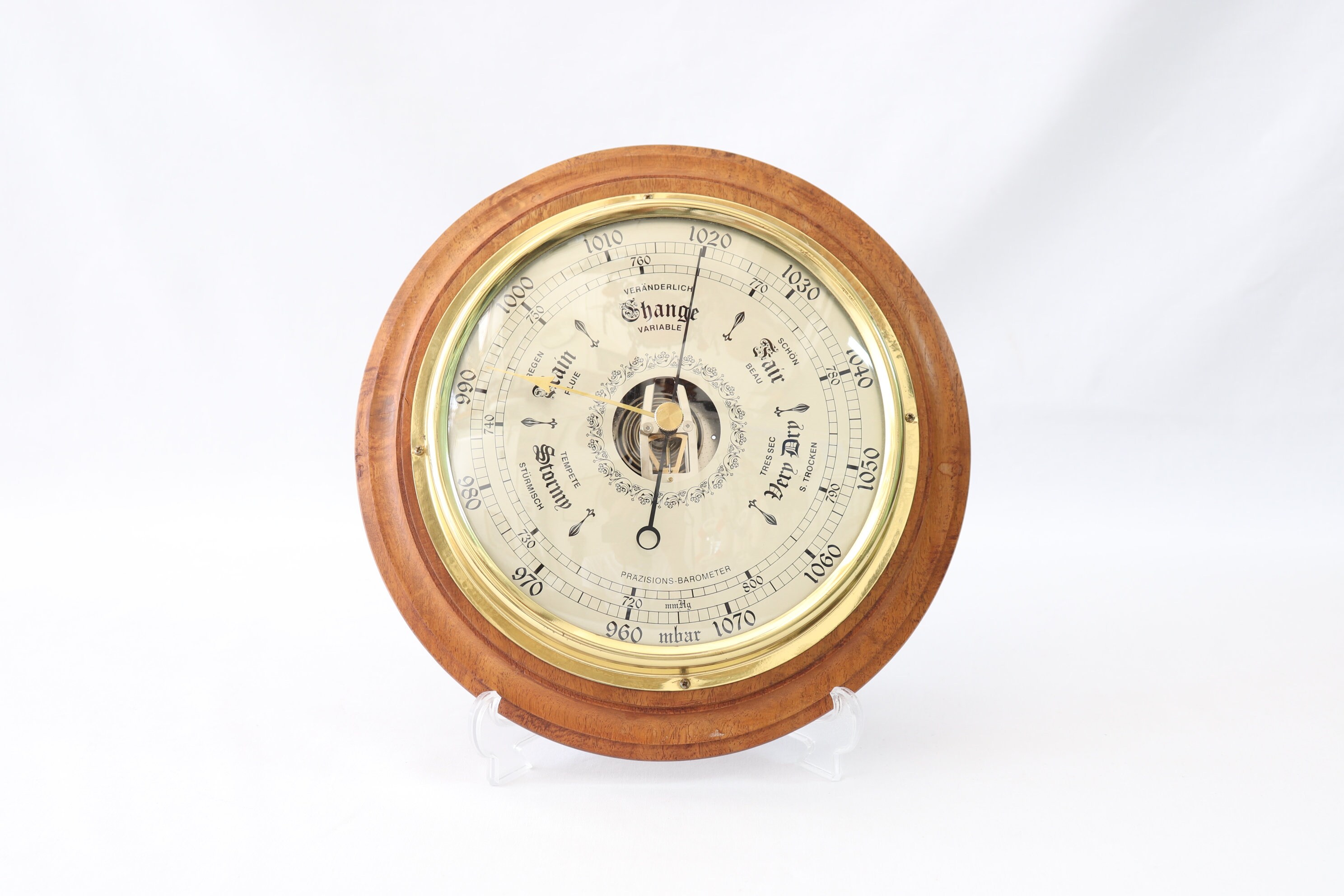 Vintage Barometer Wall Barometer Brass Barometer Weather - Etsy