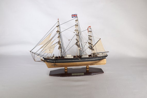 Cutty Sark Model Ship Vintage Handmade Cutty Sark Ship Etsy