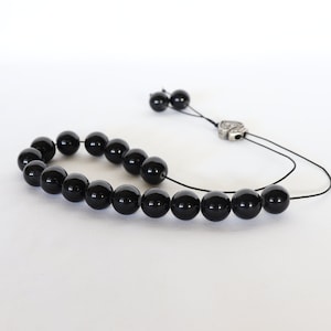 Black Quartz Worry Beads, Quartz Worry Stones, Black Quartz Beads, Greek Komboloi, Meditation Beads, Prayer Beads, Black Quartz Crystal