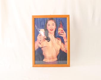 Framed Fix Beer Poster, Framed Aliki Vougiouklaki Advertisement, Fix Beer Sign, Fix Beer Ad, Fix Beer Collectible, Aliki Vougiouklaki Poster