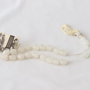 Onyx Stones, Onyx Beads, Onyx Worry Beads, Onyx Prayer Beads, Onyx Meditation Beads, Greek Komboloi, Silk Tassel, Hand Accessory, Gifts