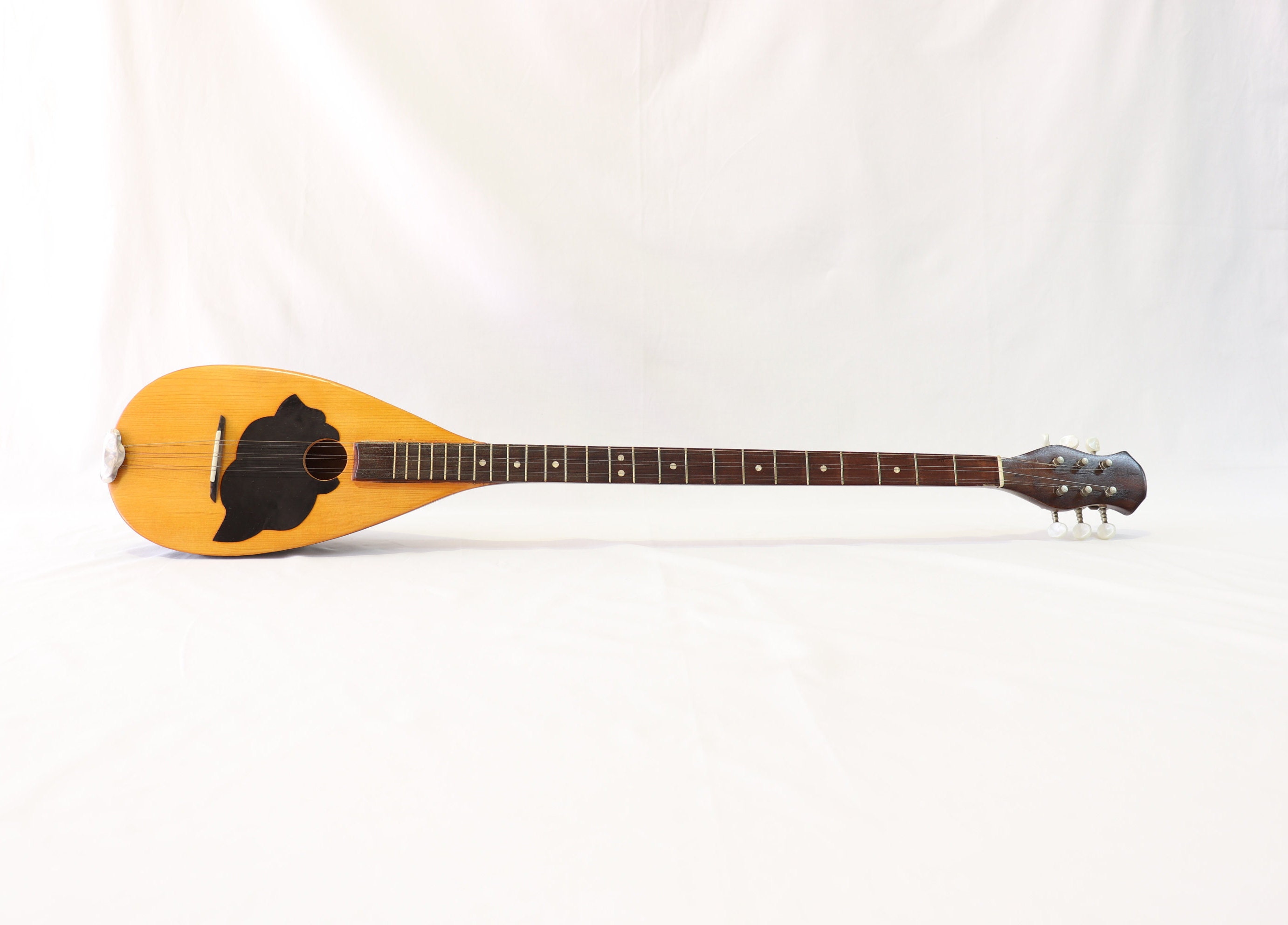 Greek Tzouras, Greek Instrument, 6 String Instrument, Wooden
