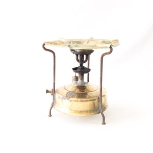 Antique Primus Stove, Kerosene Primus, Brass Stove, Kerosene Stove, Alcohol Stove, Food Warmer, Camping Stove, Portable Stove, Kitchen Decor imagen 3