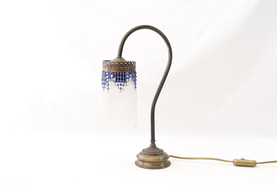 Vintage Table Lamp, Vintage Desk Lamp, Brass Table Lamp, Brass Desk Lamp, Desk Gifts, Desk Accessories, Unique Home Decor, Gift for Him