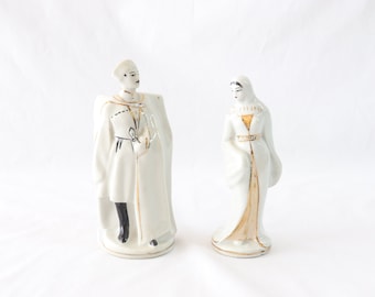 Porcelain Figurines, Couple Figurines, Handmade Figurines, Vintage Figurines, Folk Art Figurines, Traditional Figurines, Unique Home Decor
