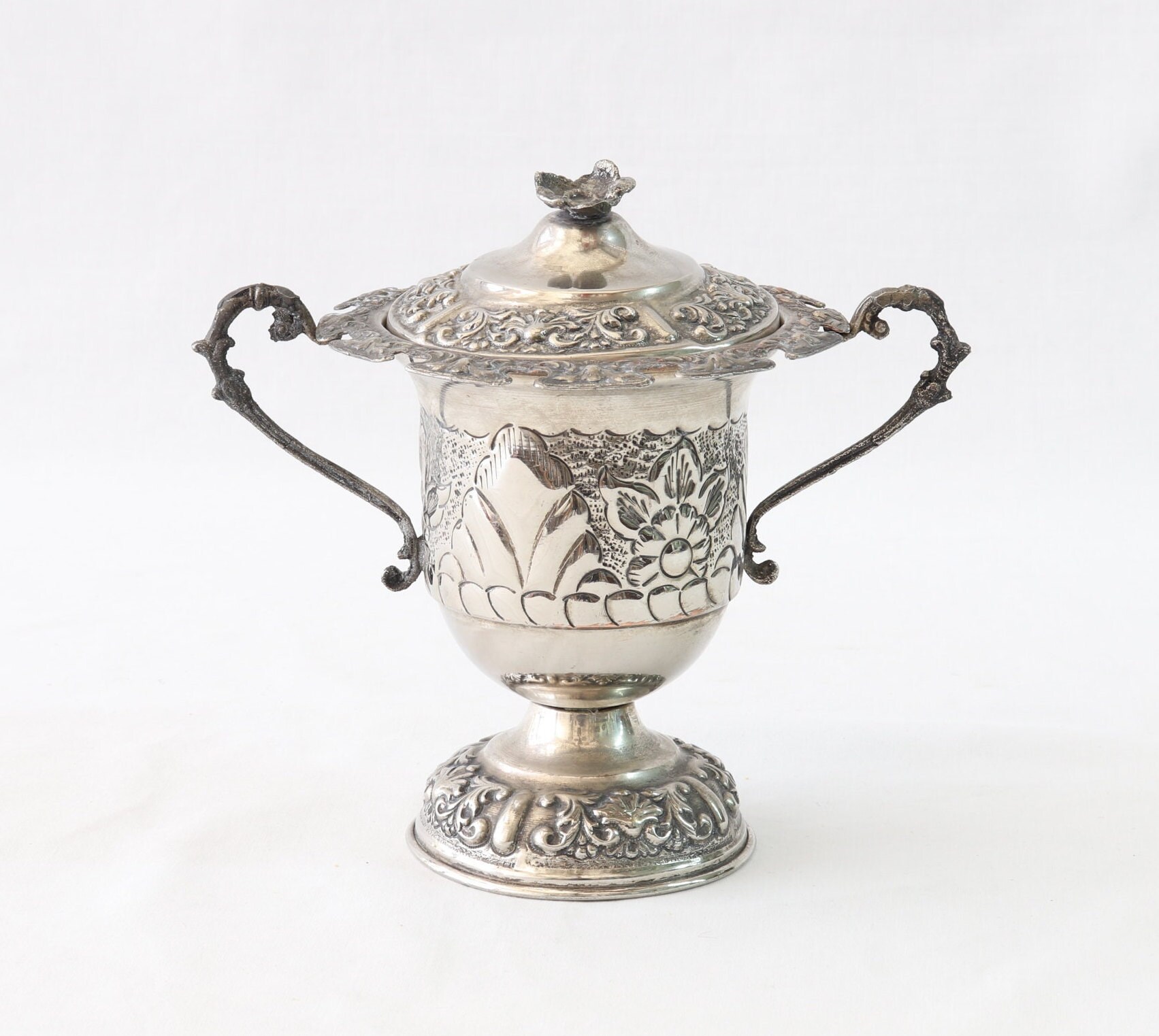 アンティークデザートボウル、蓋付きキャンディボウル、シュガーボウル