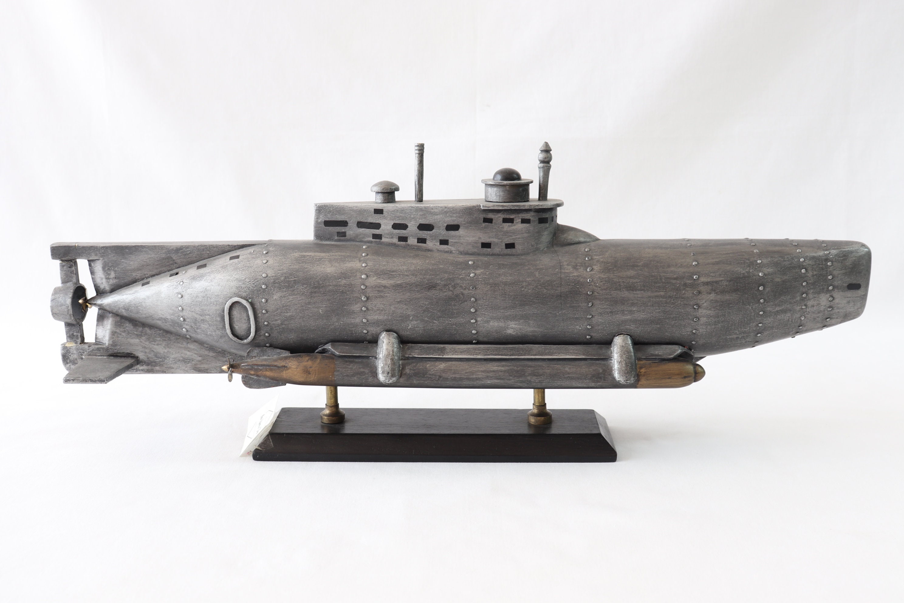 ドイツ潜水艦模型、ゼーフント型XXVII潜水艦、手作り船模型、第二次