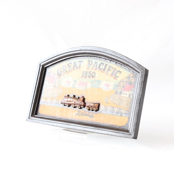 Great Pacific 1850 鉄道 レリーフ ヴィンテージサイン 看板 【公式通販】