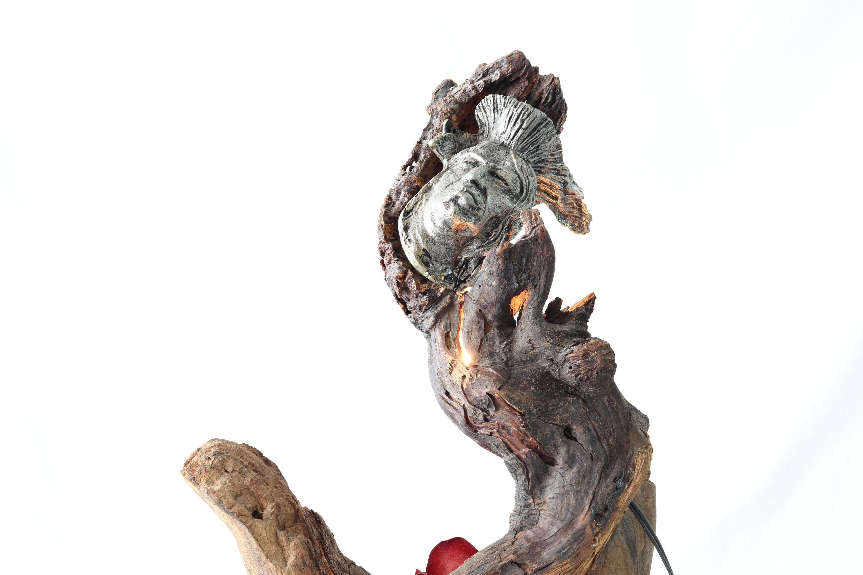 Native American Table Lamp Tree Root Table Lamp Wooden Table Etsy