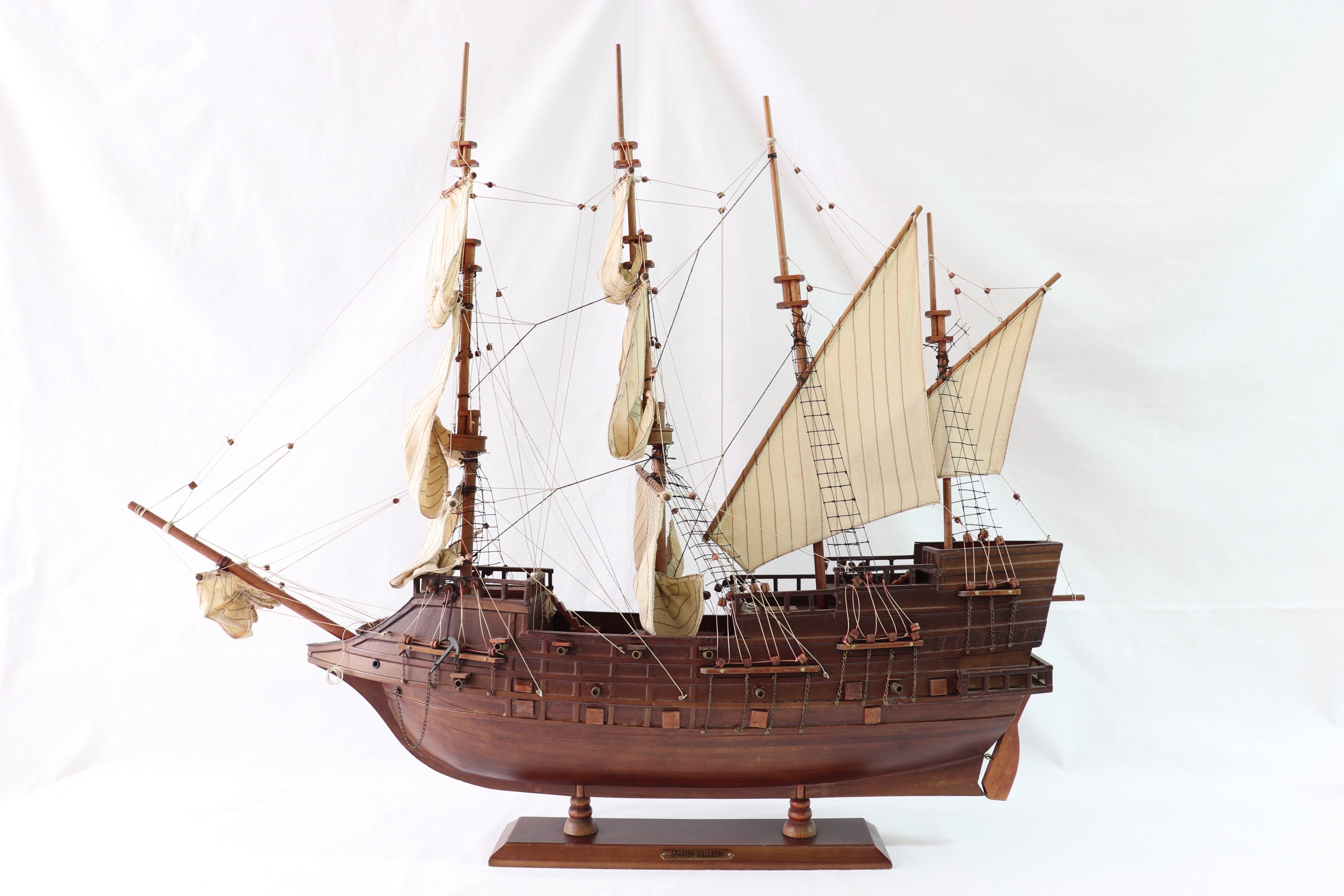 Décor nautique de modèle en bois, kit de maquette de bateau pirate