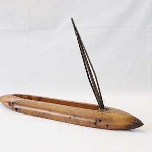 Antique Weaving Shuttle, Loom Shuttle, Boat Shuttle, Wooden Shuttle, Fly Shuttle, Handmade Shuttle, Weaving Tool, Loom Tool, Weaving Gifts