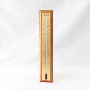Vintage Thermometer, Wooden Thermometer, Wall Thermometer, Weather Instruments, French Thermometer, Wall Gifts, Office Gifts, Gift for Him