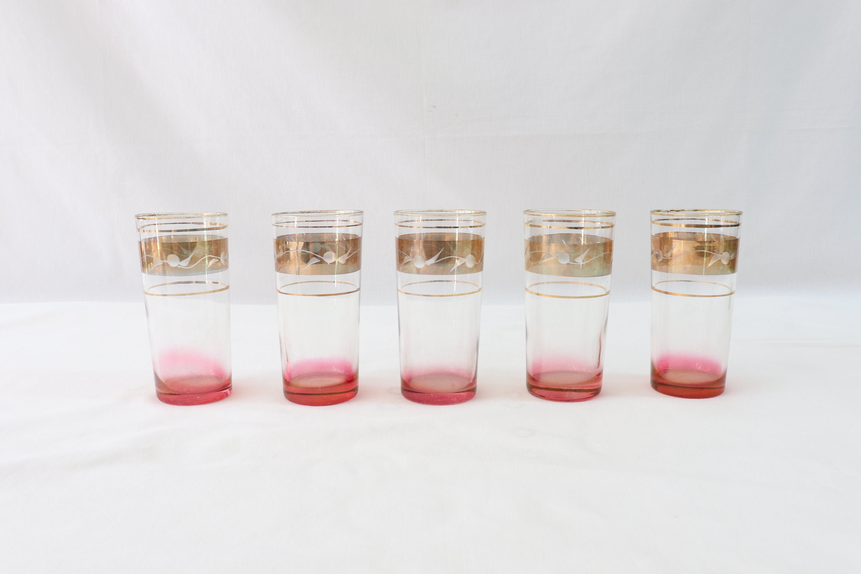 Verres en cristal roses, Verres à eau en cristal, Gobelets en cristal, Verres en cristal, Articles de bar en cristal, Ensemble de verres en cristal, V