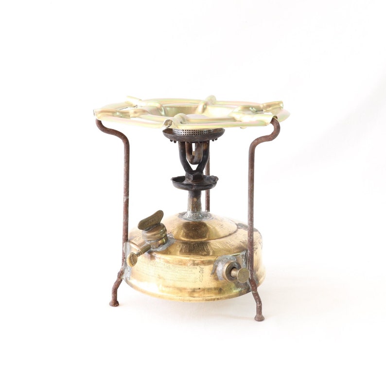 Antique Primus Stove, Kerosene Primus, Brass Stove, Kerosene Stove, Alcohol Stove, Food Warmer, Camping Stove, Portable Stove, Kitchen Decor imagen 1