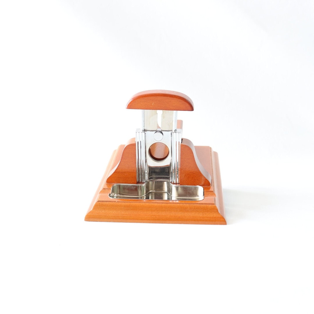 Guillotine Cigar Cutter, Desktop Cigar Cutter, Wooden Cigar Cutter