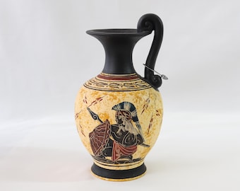 古代ギリシャ、アンフォラの花瓶、ヘラクレスとレルネのヒュドラ、黒像