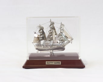 Cutty Sark Model, Metal Ship Model, Clipper Ship, Handmade Ship Model, Antique Ship Model, Stainless Steel, Nautical Decor, Maritime Gifts