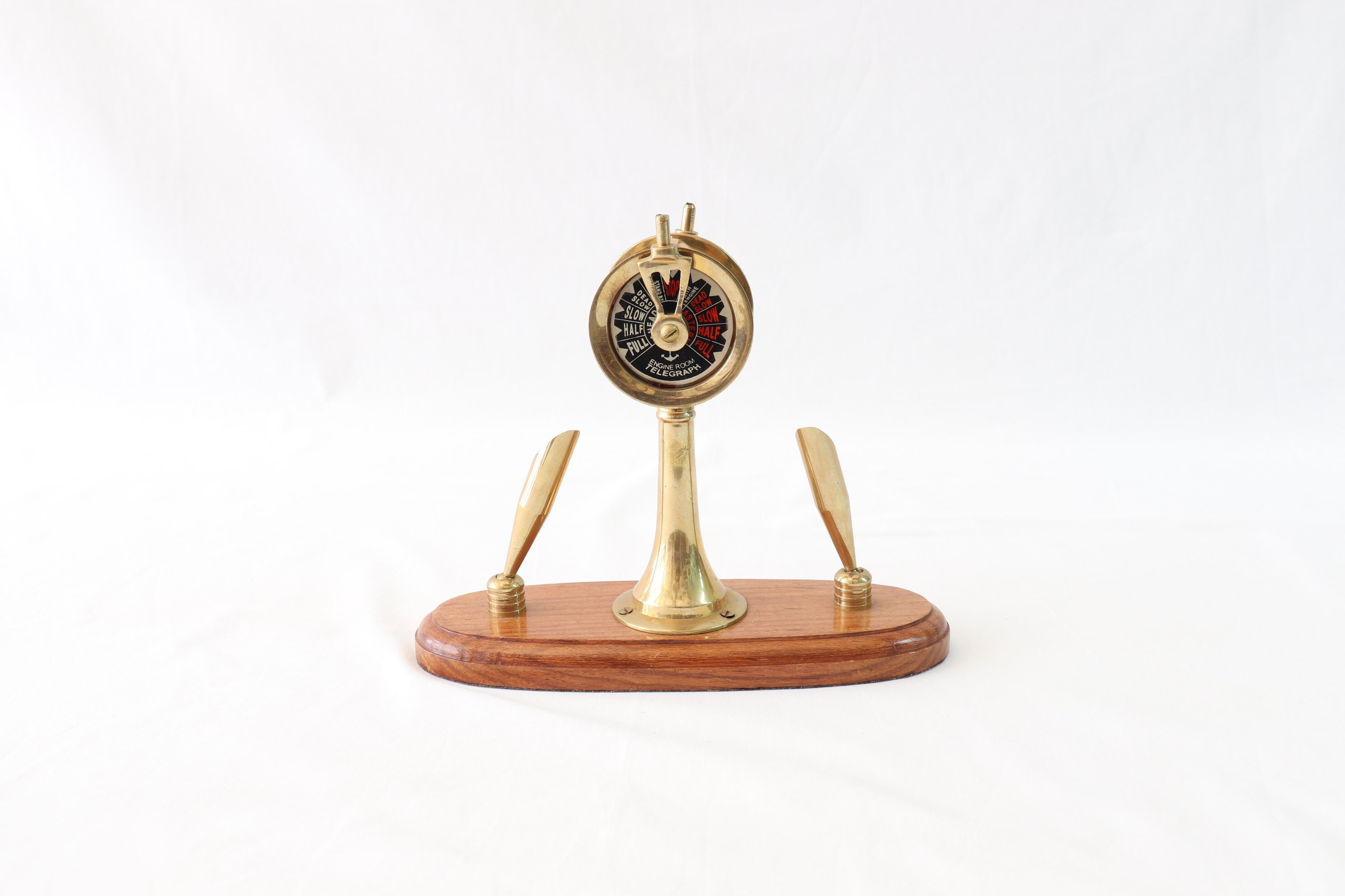 Nautical Pen Holder, Ships Telegraph, Engine Order Telegraph, Double