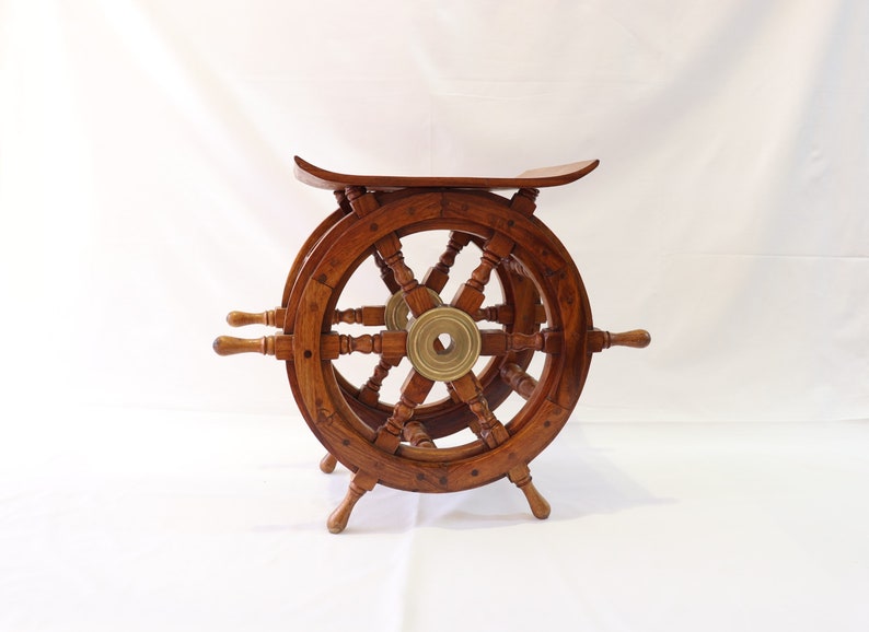 Nautical Ships Wheel Stool Nautical Stool Nautical Coffee - Etsy