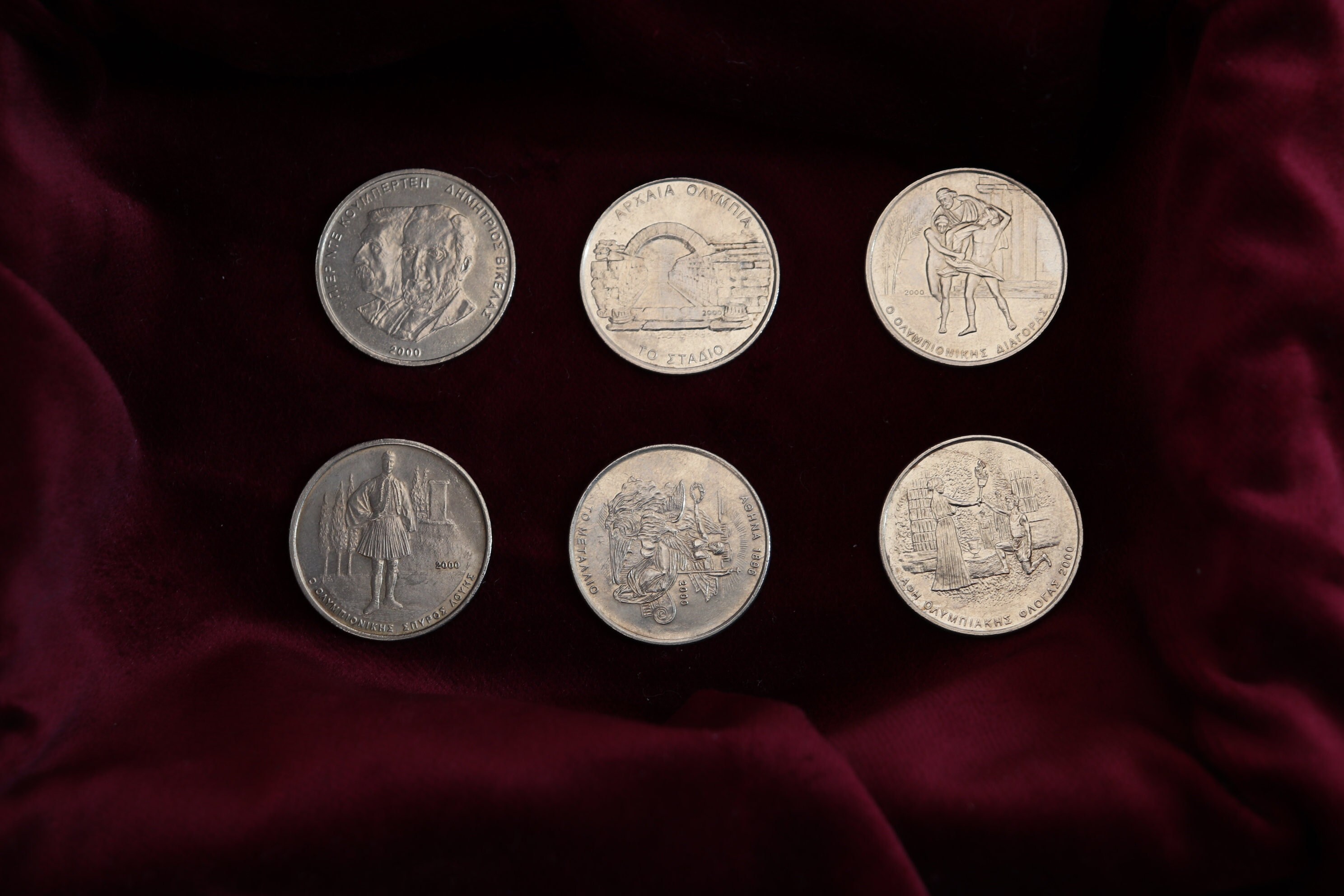 2004年 アテネオリンピック 公式記念銀貨6種セット