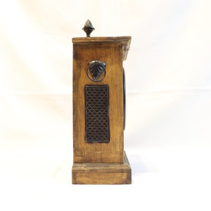 Vintage Table Clock, Wooden Table Clock, Desktop Clock, Fireplace Clock, Unique Clock, Farmhouse Decor, Unique Home Decor, Clock Decor, Gift image 3
