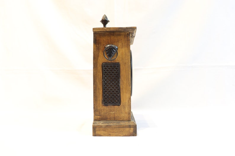 Vintage Table Clock, Wooden Table Clock, Desktop Clock, Fireplace Clock, Unique Clock, Farmhouse Decor, Unique Home Decor, Clock Decor, Gift image 3